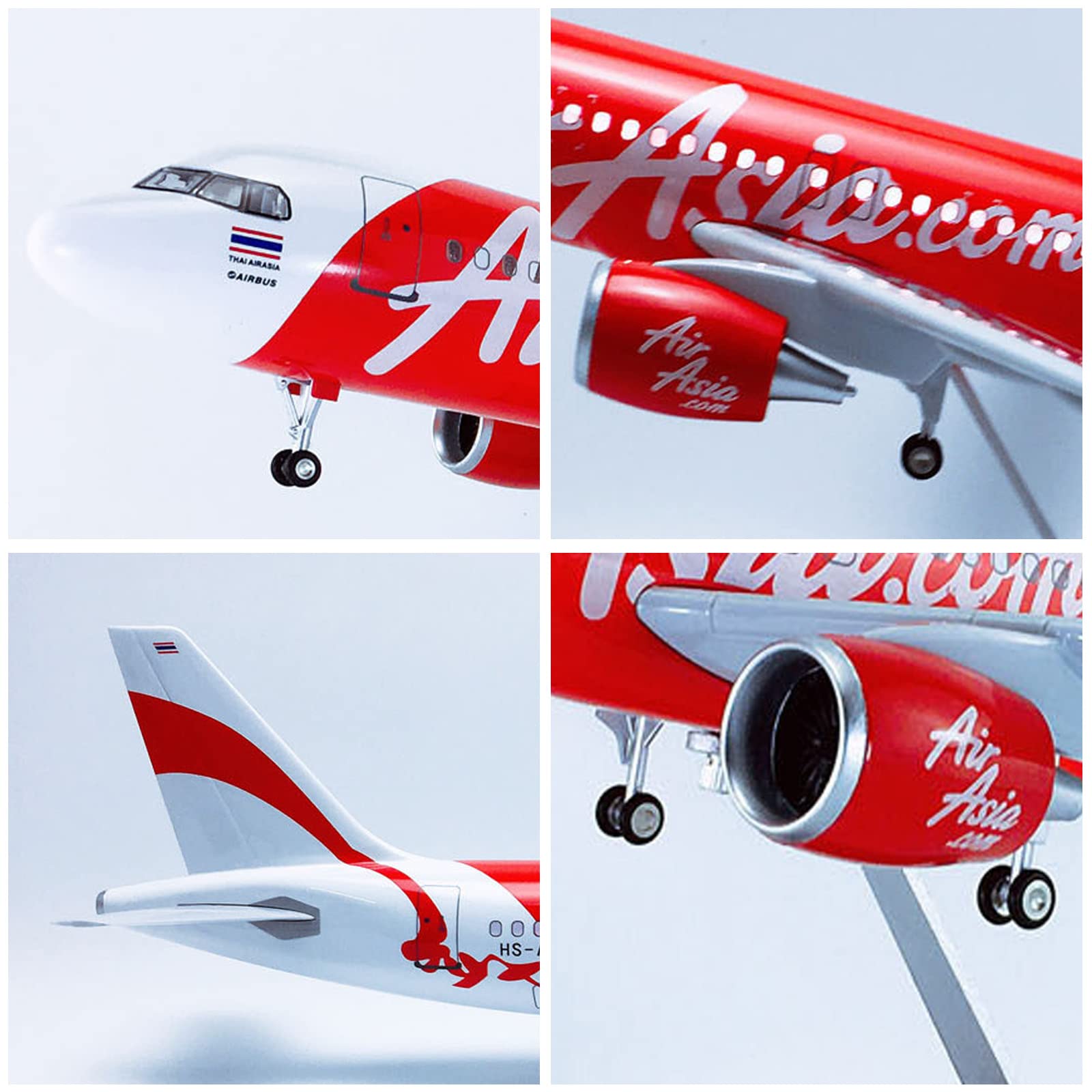 Amazon.co.jp: AZIZAT 18。5” 1:150 スケールモデル飛行機エアアジア