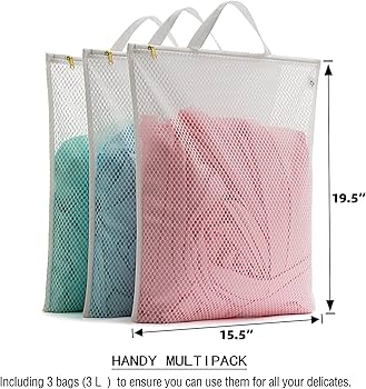 Amazon.com: Tenrai Laundry Bag Mesh Wash Bag，Use YKK Zipper，Tote