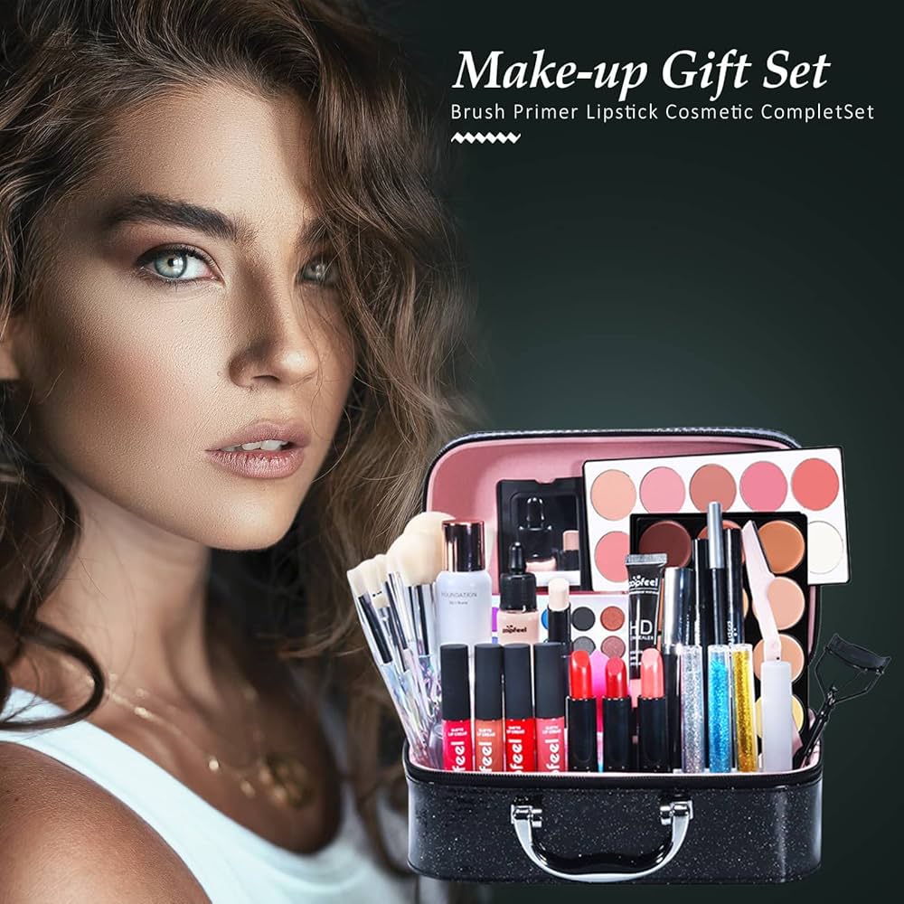 Amazon.co.jp: フル美容メイクアップ化粧品セット 35点セット 収納袋