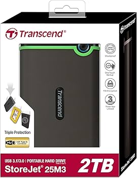Amazon.com: Transcend 2 TB StoreJet M3 Military Drop Tested USB