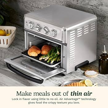 Amazon.com: Cuisinart Air Fryer Toaster Oven, 1800W, 8-in-1 with