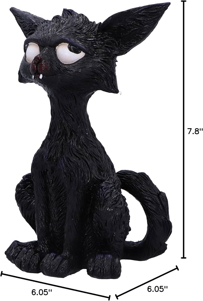 Amazon.com: Nemesis Now Kat 20cm, Resin, Black, Cat Figure, Black