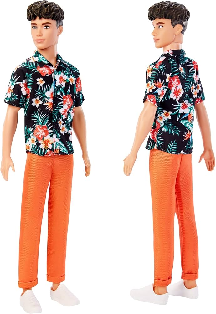 Amazon.co.jp: バービー(Barbie) ケンファッショニスタ フラワーシャツ