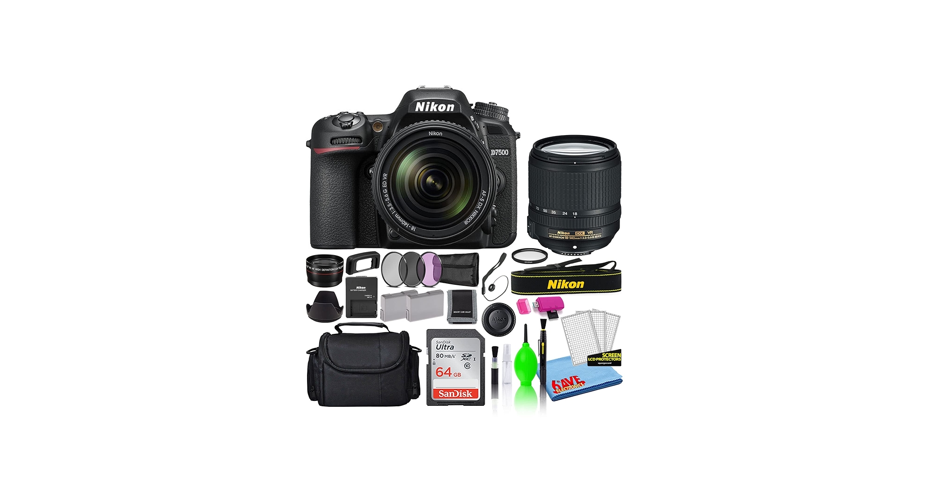 Amazon.com : Nikon D7500 20.9MP DSLR Digital Camera with 18-140mm