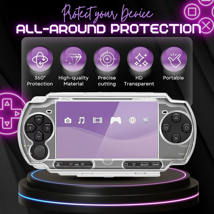 Amazon.com: TNP Clear Hard Case for PSP 3000 & PSP 2000 - Snap-in