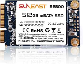 Amazon | SUNEAST サンイースト SSD 内蔵SSD mSATA 3.0 6Gb/s 3D TLC