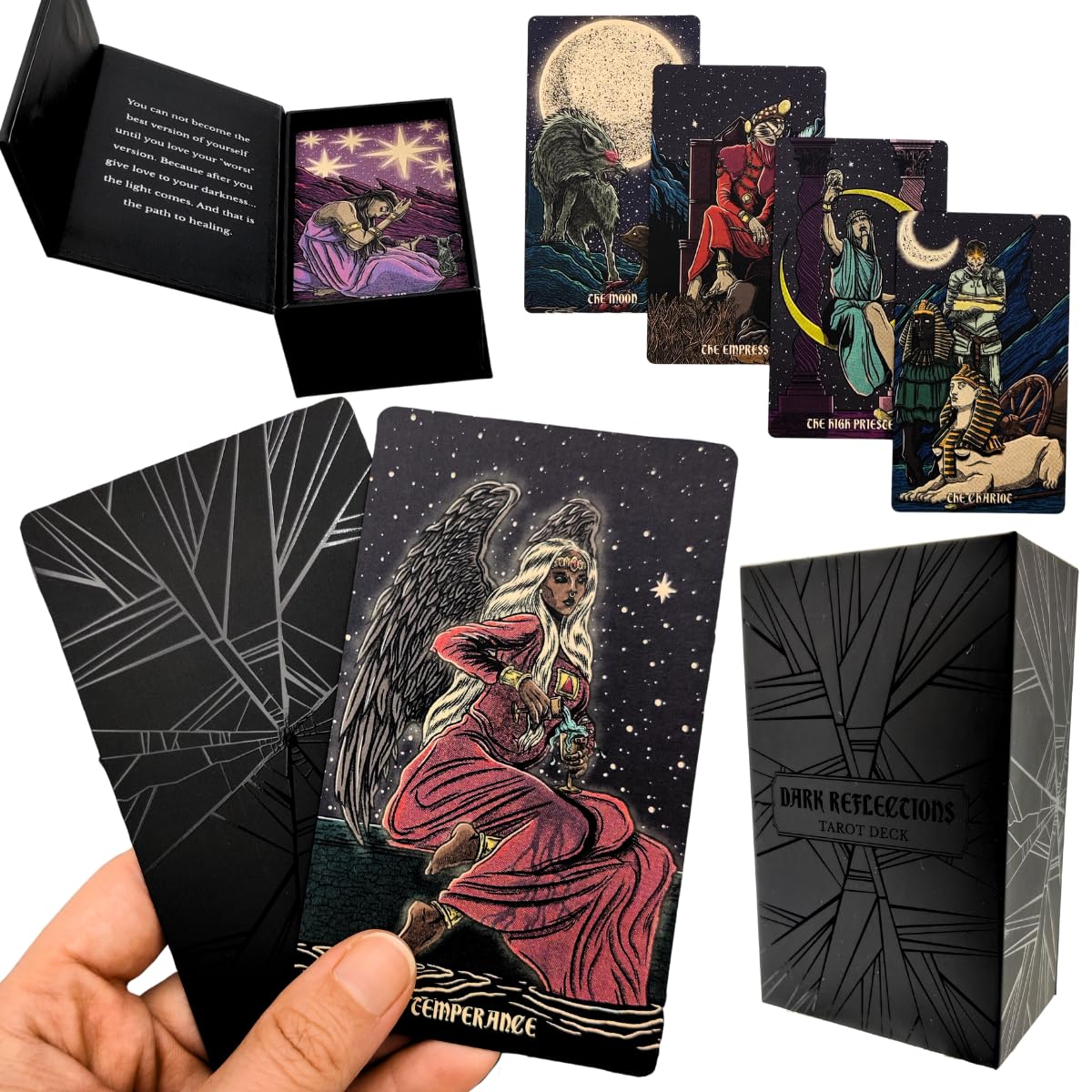 Amazon.com: La Muci Dark Reflections Tarot Shadow Work Cards Deck