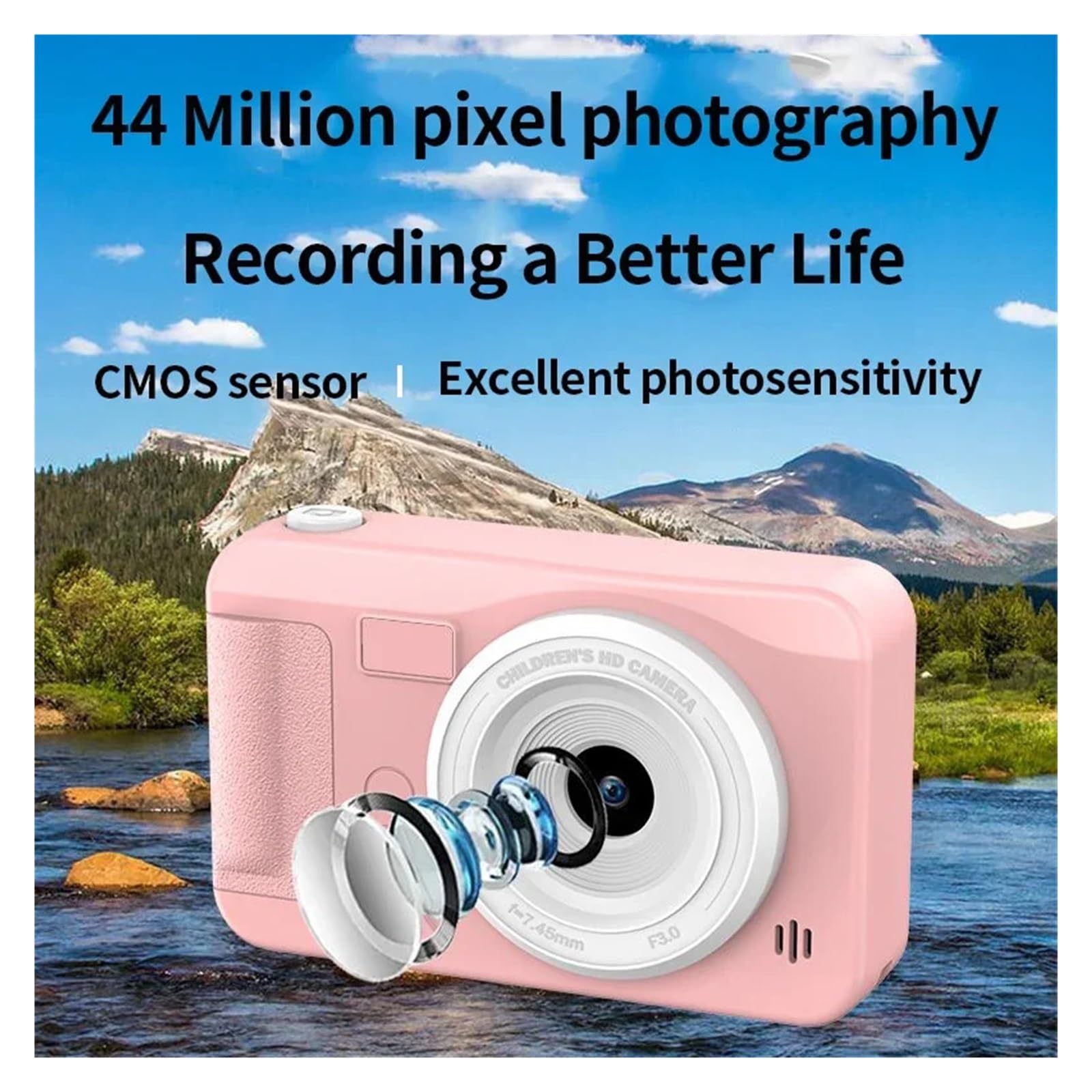 Amazon.co.jp: 4K デジタルカメラ 44 メガピクセル 写真 CCD トラベル