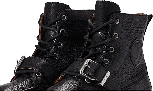 Amazon.com | POLO RALPH LAUREN Ranger Boot Black 1 7 D (M