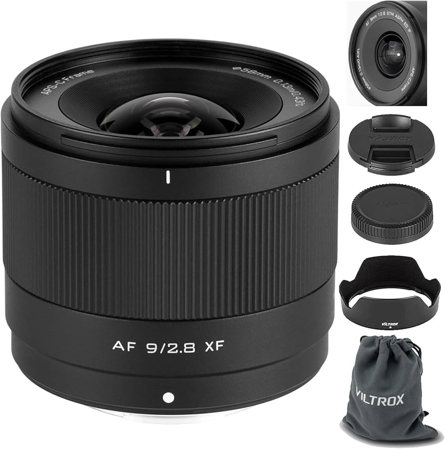 Amazon.com : VILTROX 9mm F2.8 XF-Mount APS-C Lens for Fuji, Ultra