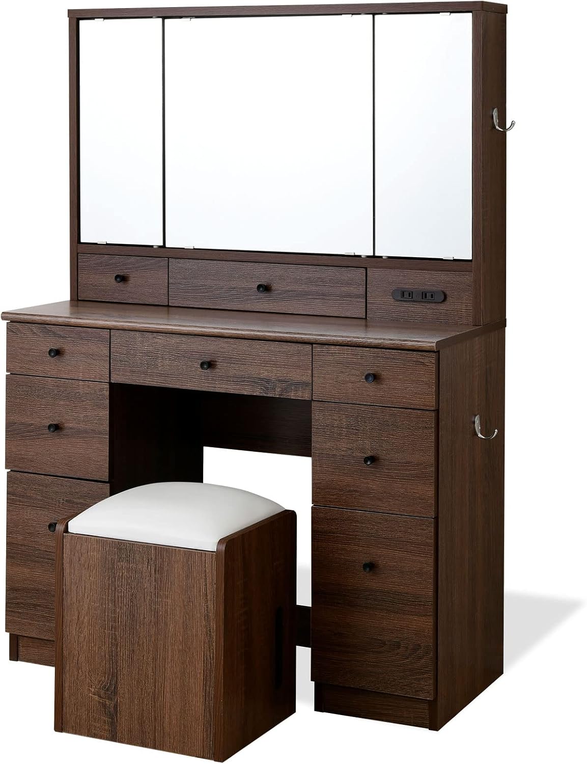 ニトリ 三面鏡 ドレッサー ダークブラウン ニトリ 三面鏡 ドレッサー