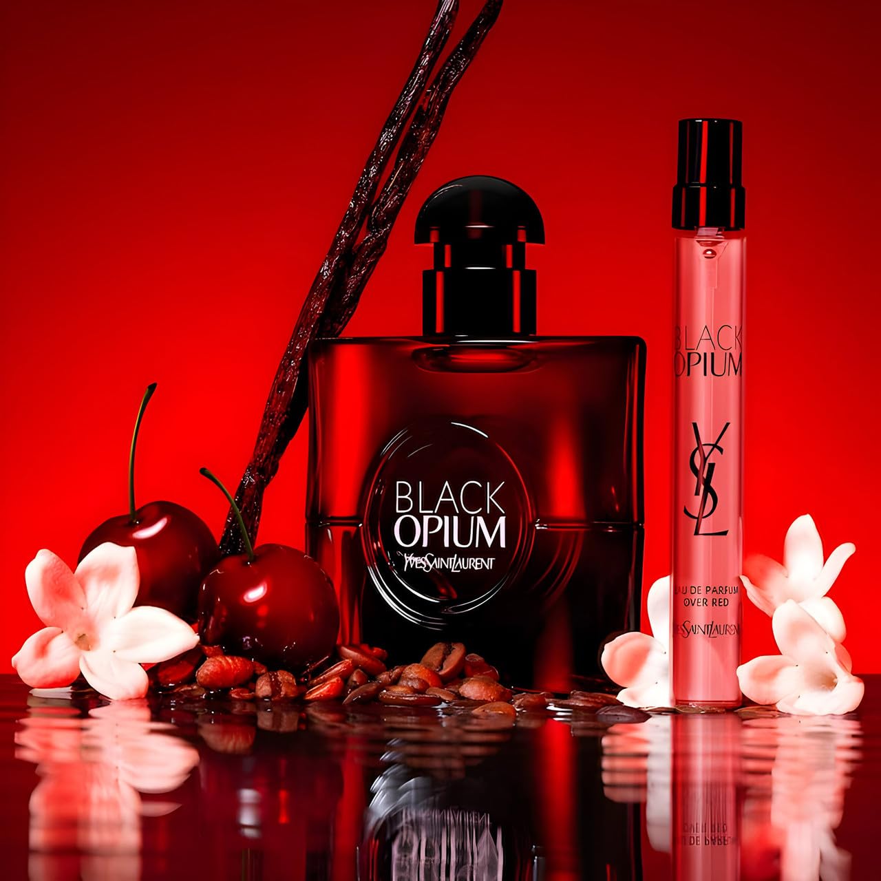 Amazon.com : Black Opium Over Red by Yves Saint Laurent for Women