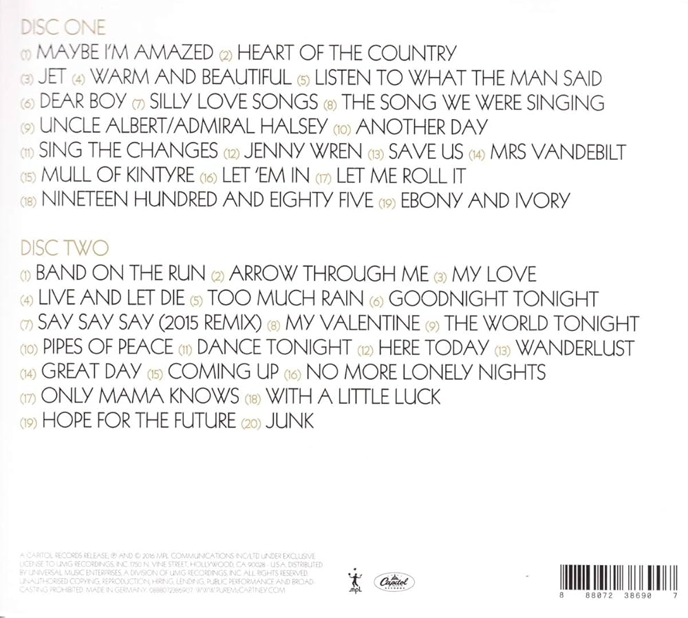 Paul McCartney - Pure McCartney [2 CD] - Amazon.com Music