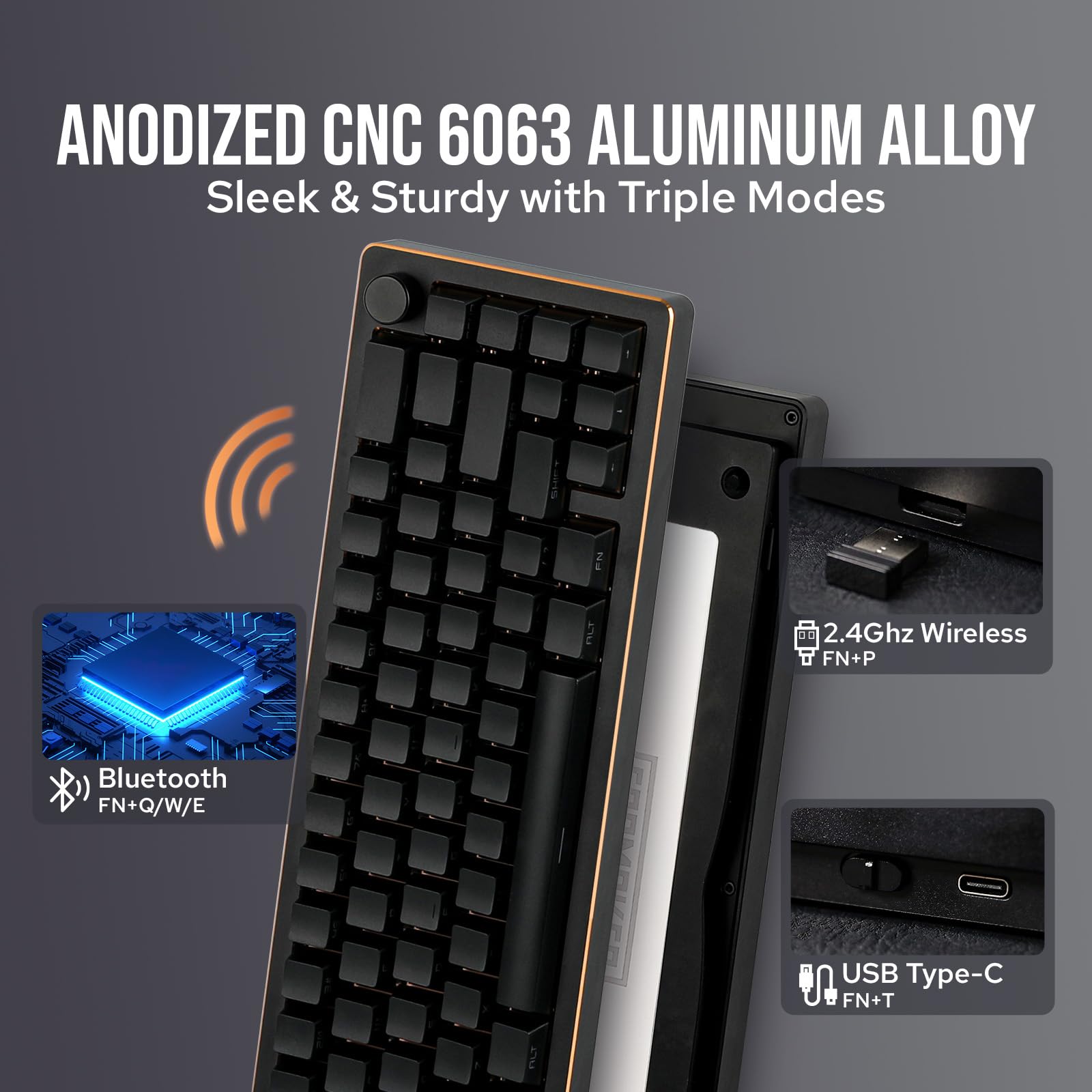 Amazon.com: EPOMAKER Tide65 65% QMK/VIA Wireless Gaming Keyboard+