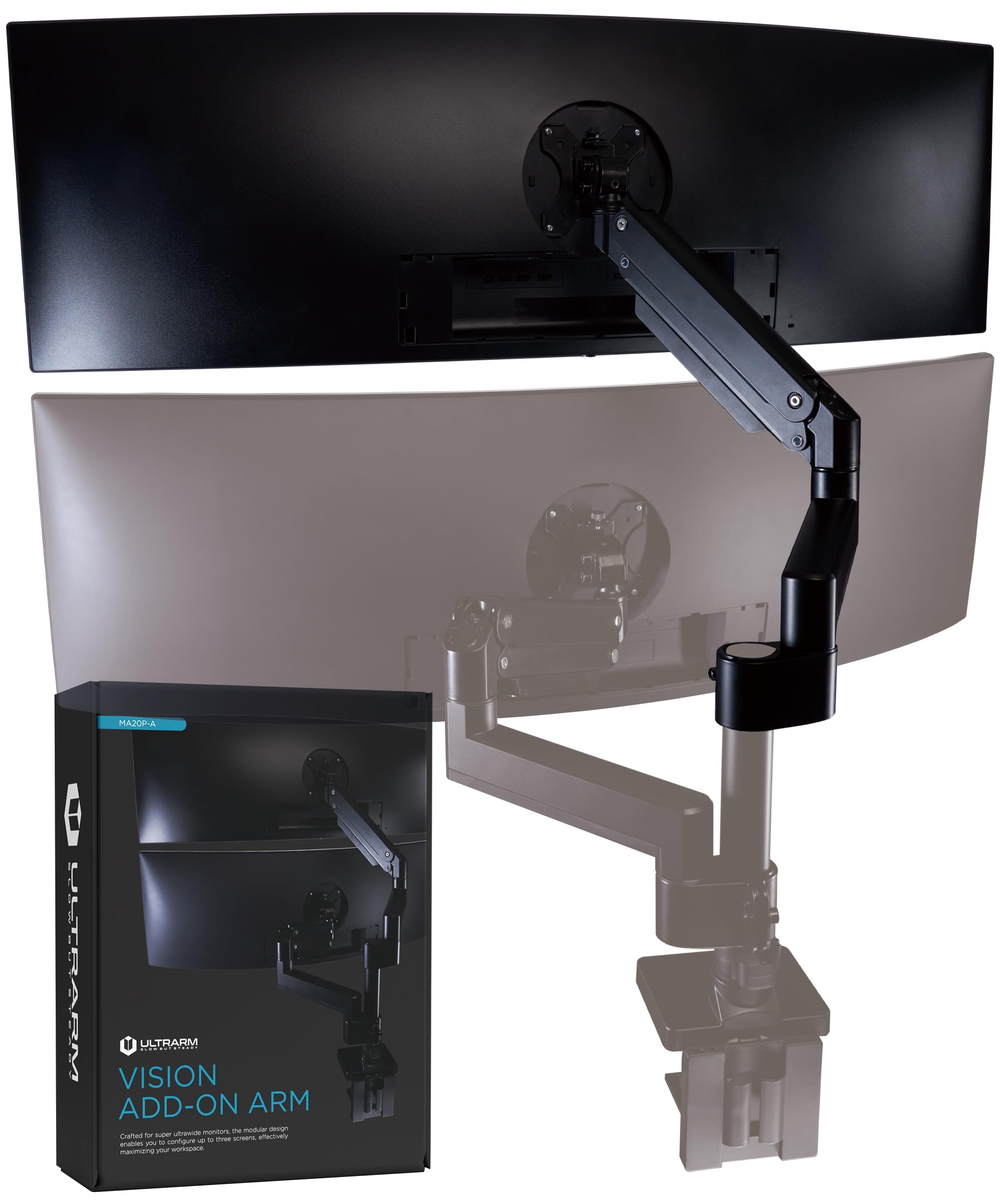 Amazon.co.jp: ULTRARM 追加用アーム 大型 17-57インチ対応 耐荷重20kg