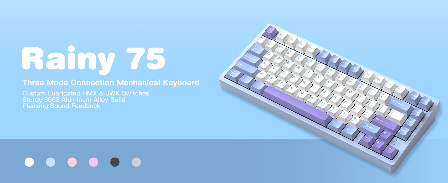 Amazon.com: KEEBMONKEY WOBKEY Rainy 75 CNC Aluminum HMX/JWK/Cocoa