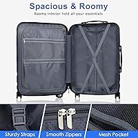 Amazon.com | YEMENREN Luggage Sets Hardside Lightweight Suitcase