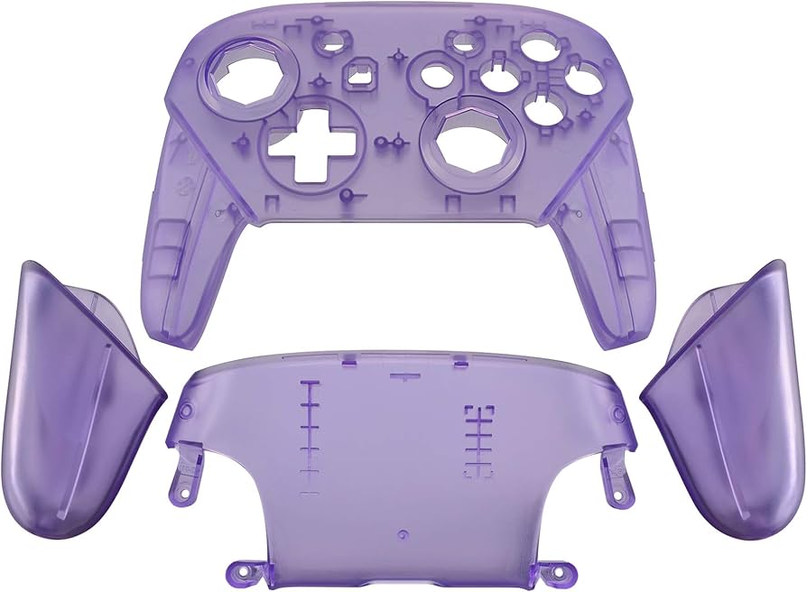 Amazon.co.jp: eXtremeRate クリアアトミックパープル 八角形ゲート