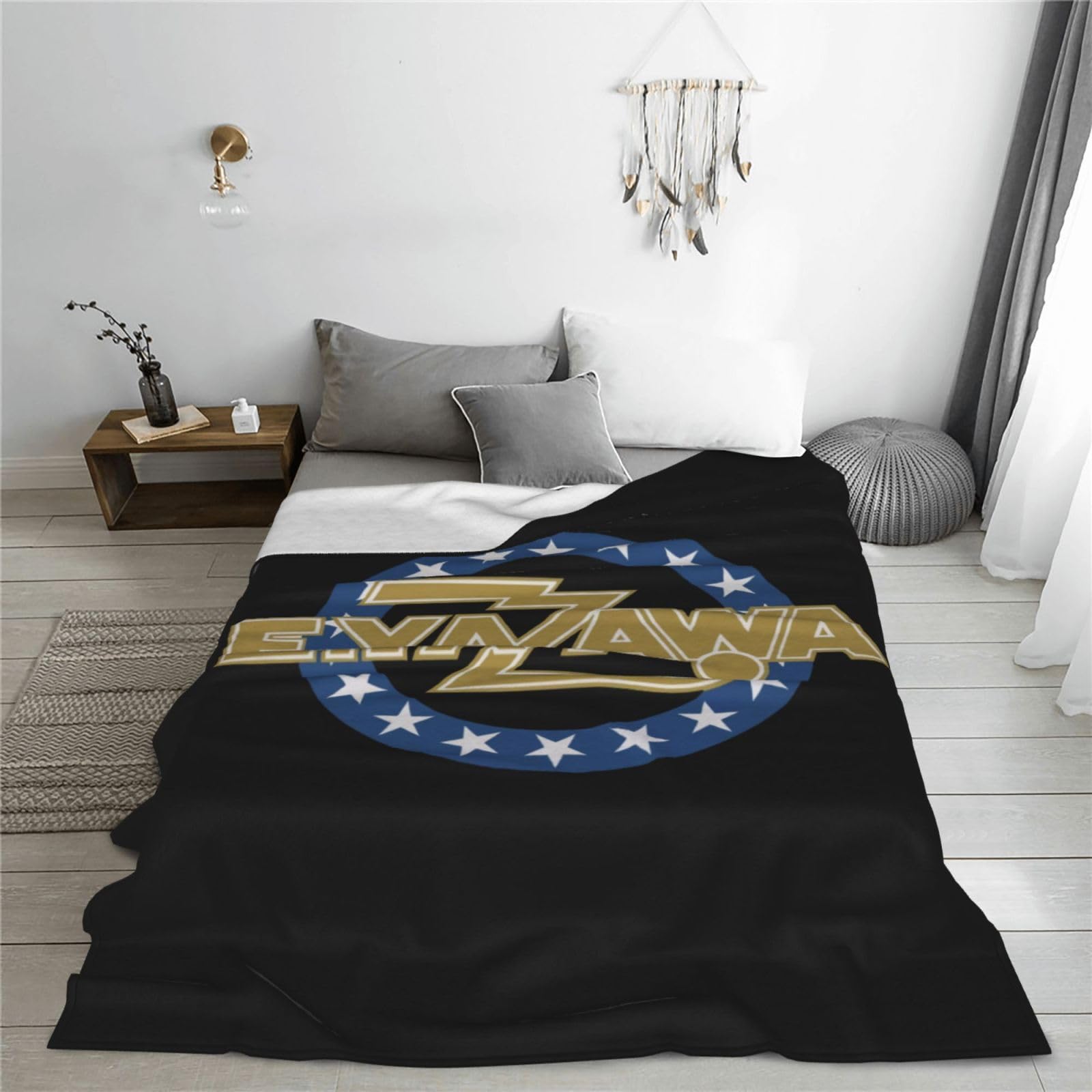 Amazon｜ブランケット 矢沢永吉 毛布 掛け毛布 掛け布団 フランネル