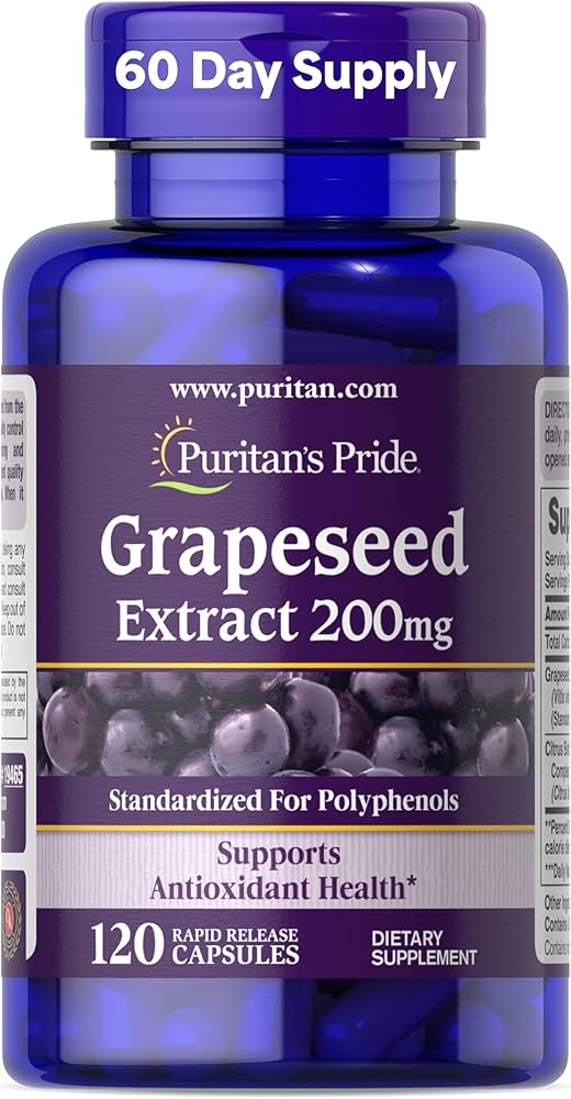 Amazon.com: Puritan's Pride Grapeseed Extract 200mg, Dietary