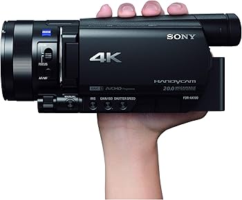 Amazon.co.jp: SONY ビデオカメラ FDR-AX100 4K 光学12倍 ブラック