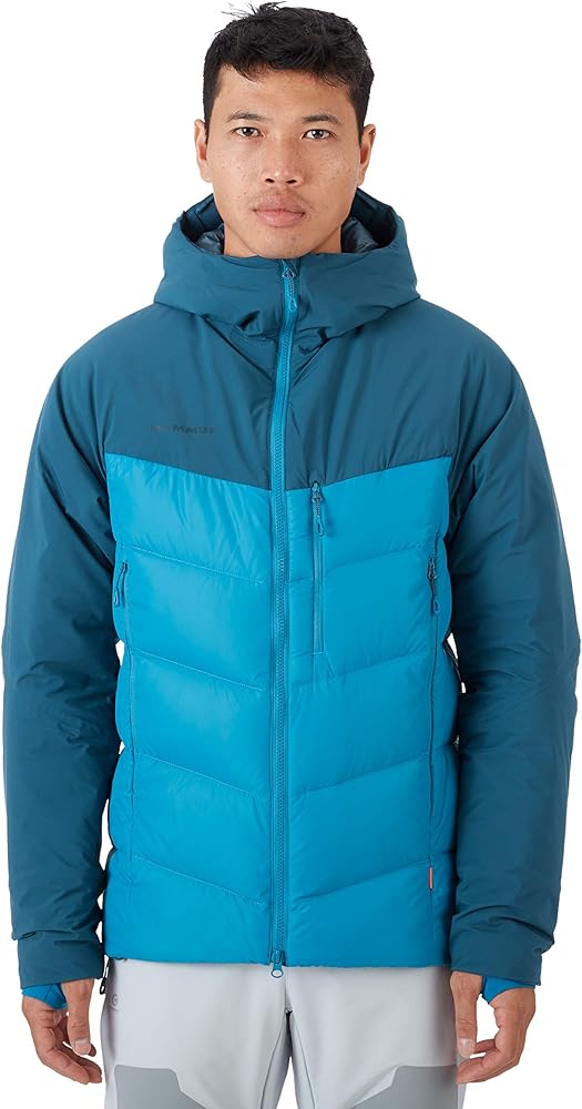 Amazon | Mammut Rime Pro IN Hybrid Hooded Jacket sapphire/wing