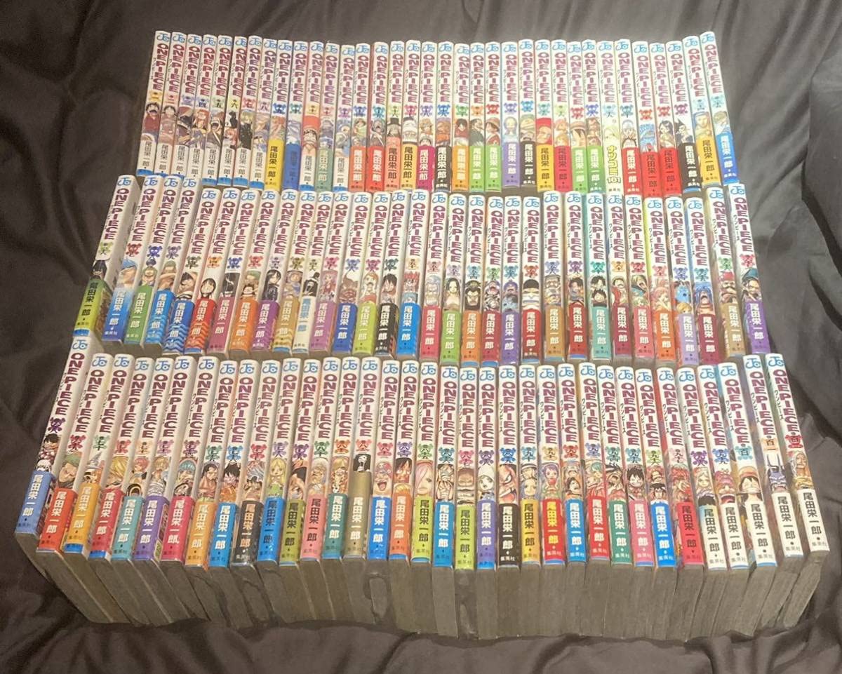 Amazon.co.jp: 全巻初版帯付き ワンピース 1?104巻 全巻セット 初版 帯