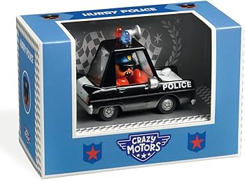 Amazon.com: DJECO Hurry Police Crazy Motors : Toys & Games