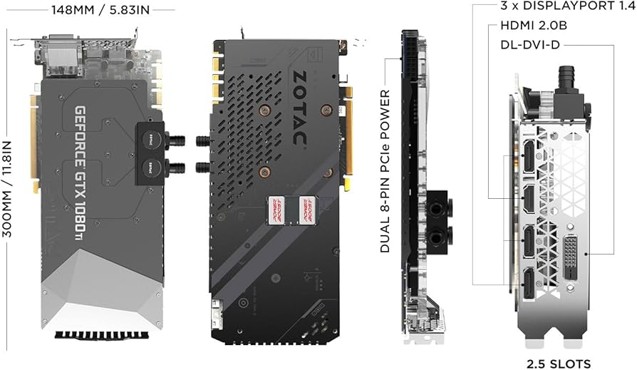 Amazon.com: ZOTAC GeForce GTX 1080 Ti ArcticStorm 11GB GDDR5X 352