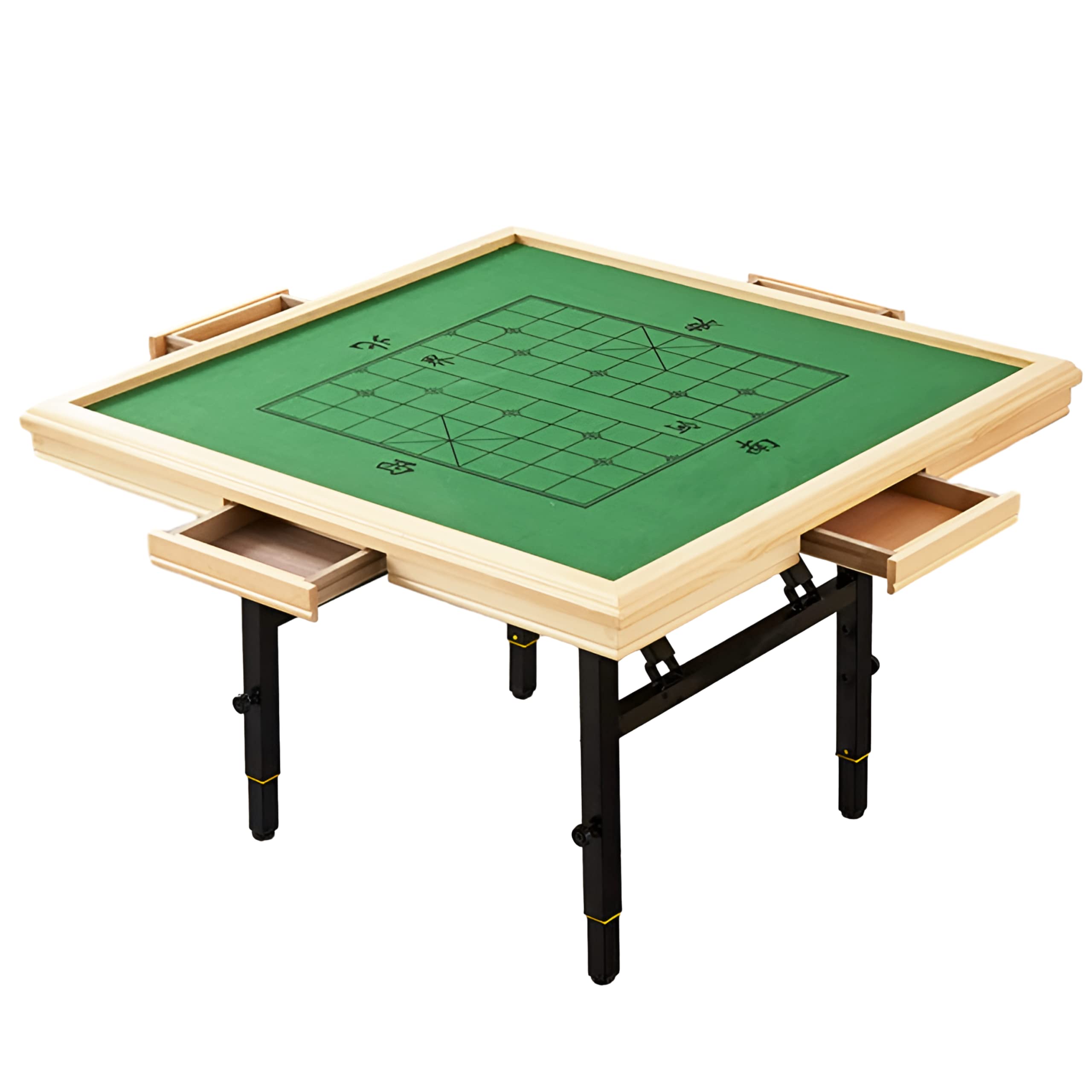 麻雀卓 緑色 回転式 木製 標準サイズ ジャンク 麻雀卓 緑色 回転式