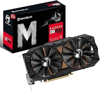 Amazon | maxsun AMD Radeon RX 580 8GB 2048SP GDDR5 コンピューター
