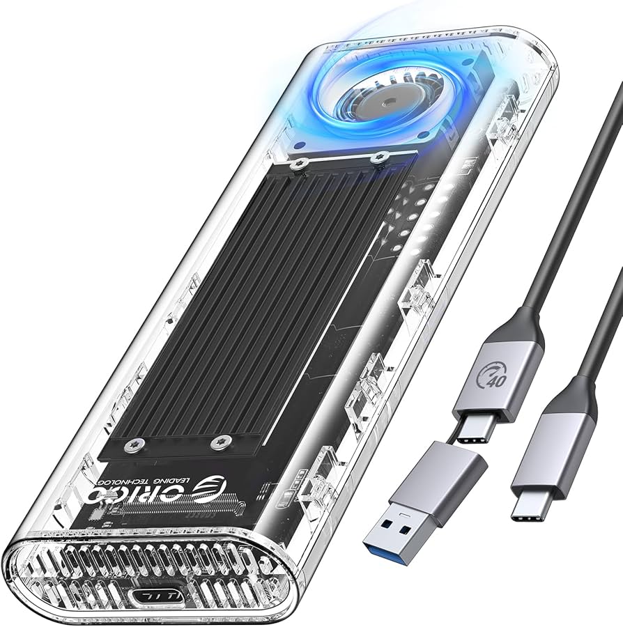 ORICO M.2 40Gbps NVMe SSD Enclosure, Tool-Free USB C Adapter