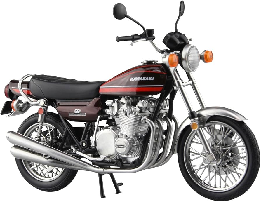 Aoshima Skynet 1/12 Bicycle Finish Kawasaki 900Super4 (Z1) Orange