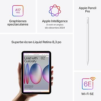 Apple iPad mini (A17 Pro): Apple Intelligence, 8.3-inch Liquid