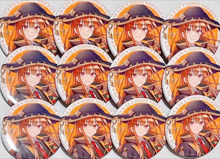 Amazon.co.jp: カラフルピーチ えと 魔法学園等身缶バッジ : おもちゃ