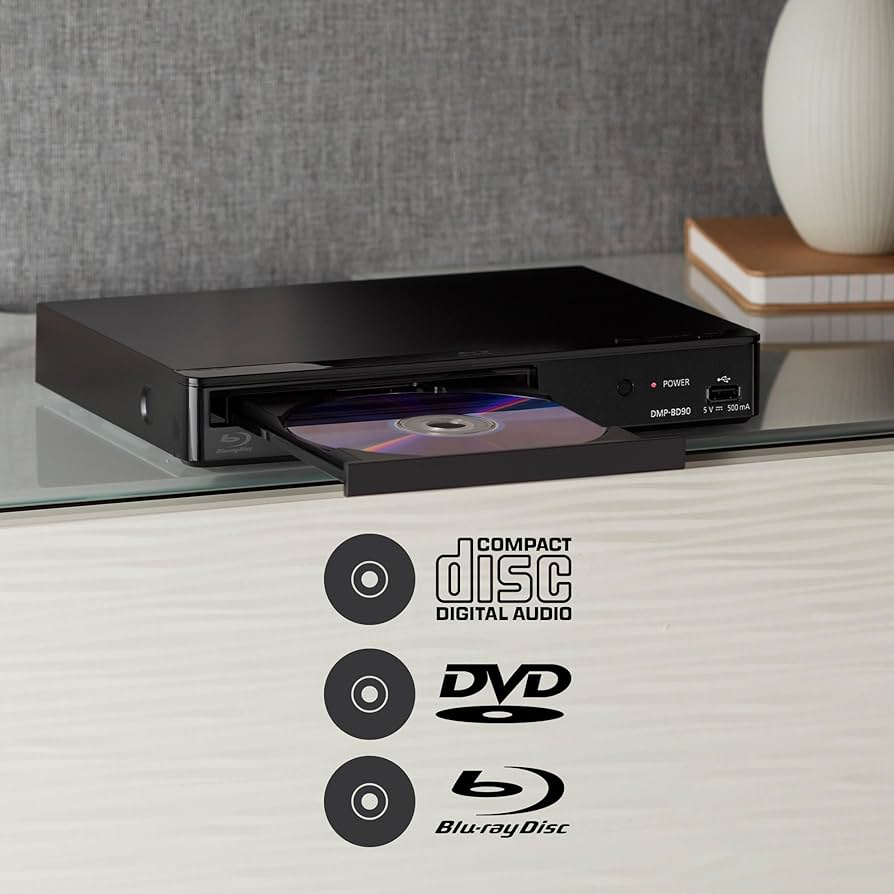 Panasonic Blu Ray DVD Player with Full HD Picture Quality and Hi