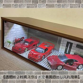 Amazon.co.jp: 1/18ガレージジオラマBOXフリータイプV14フェラーリ