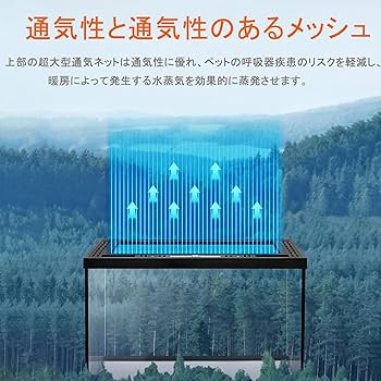 Amazon | NEONMAN 両生類飼育ケージ 爬虫類用ガラスケージ グラス