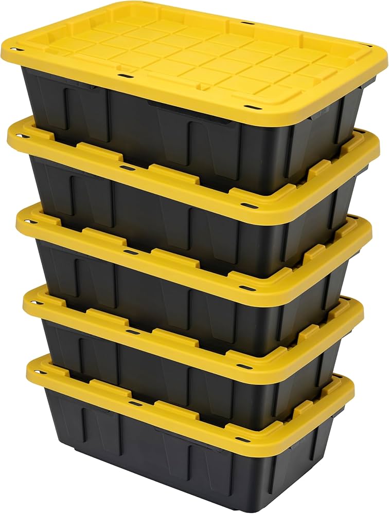 Amazon.com - CX BLACK & YELLOW, 15-Gallon Heavy Duty Tough Storage