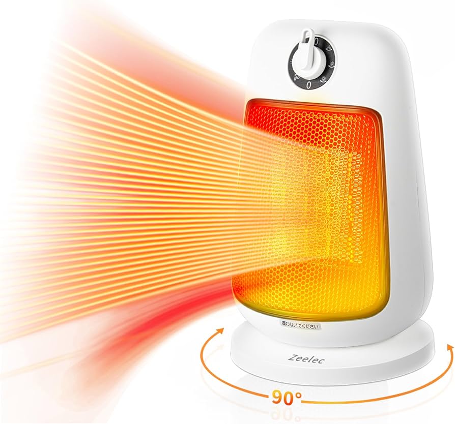 Amazon | 【Amazon.co.jp限定】セラミックヒーター 小型【2秒で速暖