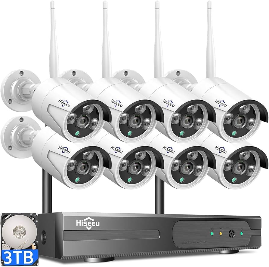 Amazon.com : Hiseeu 100ft WiFi Pro Security Camera System, 16CH 4K