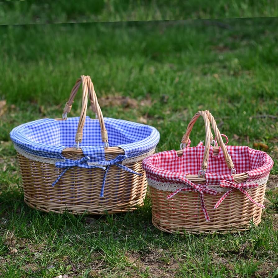 Amazon｜NJNEW 籐のかごバスケット ふた付き 収納かご 収納バスケット