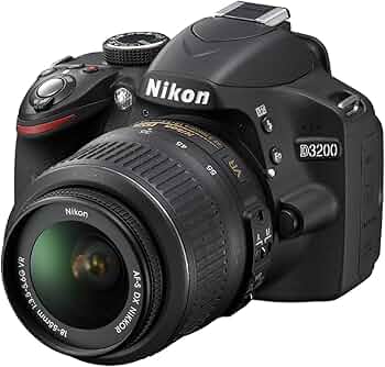 Amazon.com : Nikon D3200 24.2 MP CMOS Digital SLR with 18-55mm f