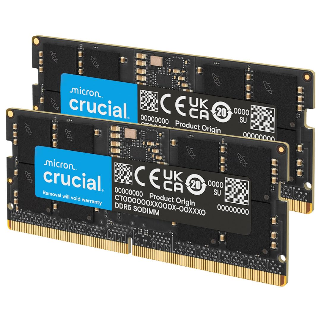 Amazon.co.jp: crucial 32GB Kit(2x16GB)DDR5-5600 SODIMM CL46(16Gbit