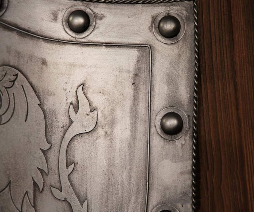 ☆アンティーク彫刻装飾の盾の壁掛け Amazon.co.jp: 中世の盾、盾の像