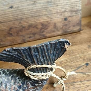 Amazon.co.jp: 囲炉裏 自在鉤 飾り 鯉 魚 木彫 古道具 : ホーム＆キッチン