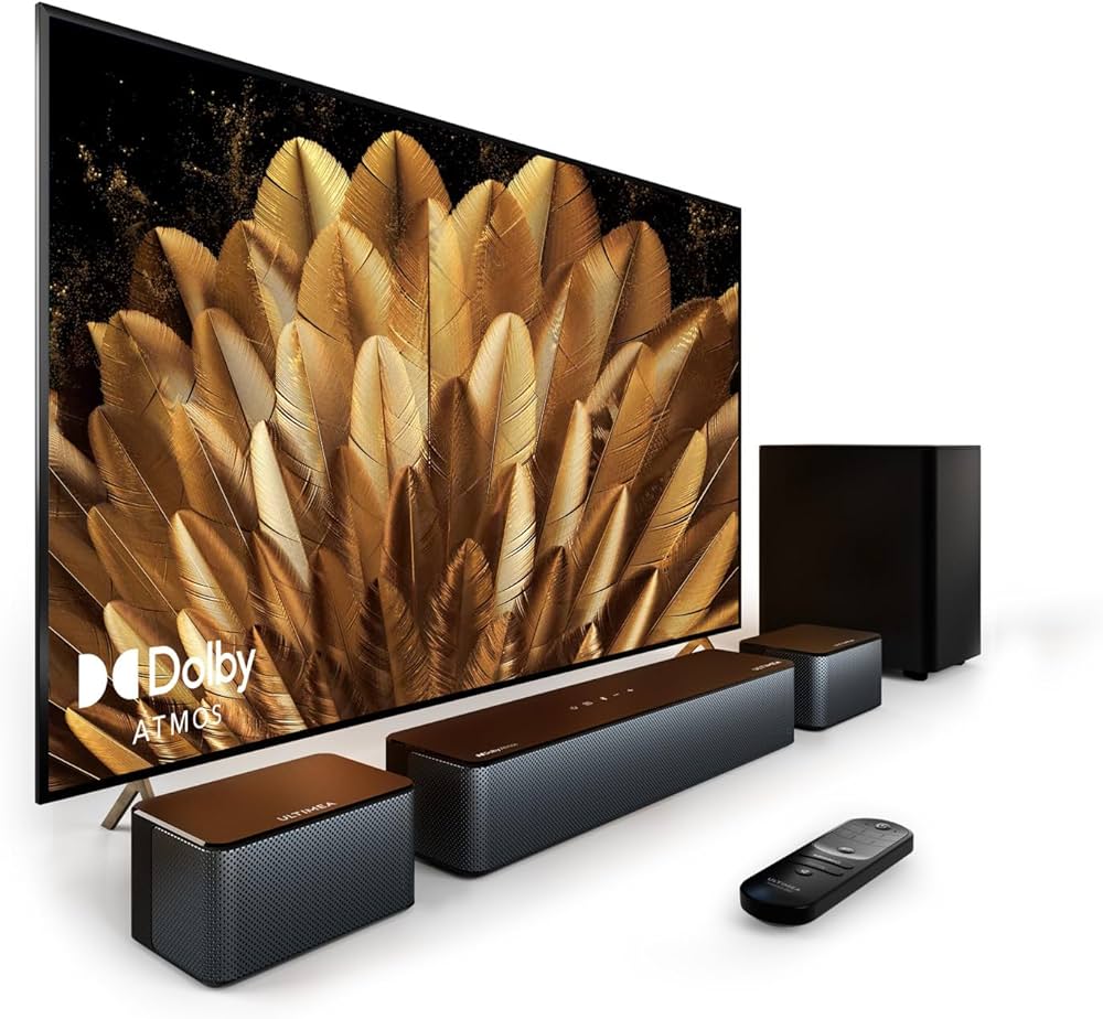 ULTIMEA Som surround 5.1, alto-falante de TV, barras de som para