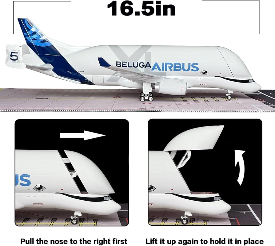 Amazon.co.jp: 1:150スケール スーパーベルーガ XL 飛行機模型 前鼻