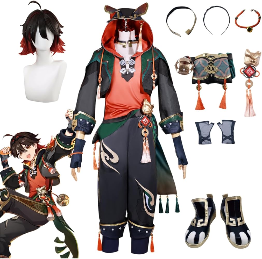 Amazon.co.jp: [HUNIY] 原神 げんしん 嘉明 ガミン コスプレ衣装 豪華