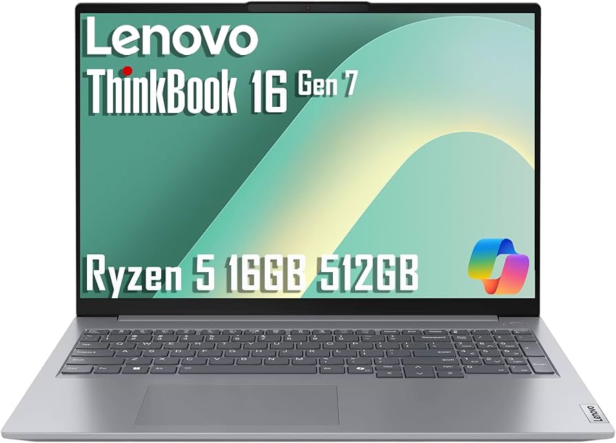 Amazon.com: Lenovo ThinkBook 16 Gen 7 Business Laptop (16